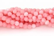 Frosted Pink Jade 8~9 mm