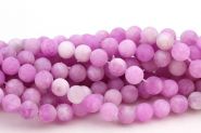 Frosted Jade Pink Orchid 8 mm