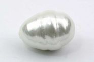 Shell Dråbe halvboret perle ca.23~25x18~19mm