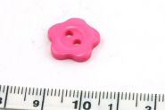 Knap 14 mm blomst pink