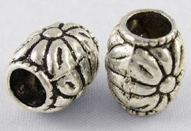 Tibetanske sølv perler 