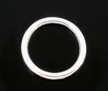 O-ringe Sølvbelagt lukkede 7 mm hul  20 stk 