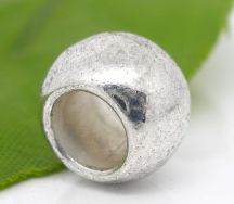 Metal perle glat 12x8,5 mm 