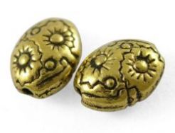 Tibetanske sølv perler golden 