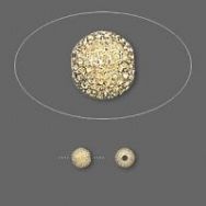 Stardust perler 4 m/m gold 