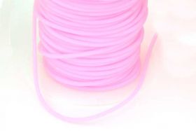 Gummisnøre Hot Pink 2 mm hul 