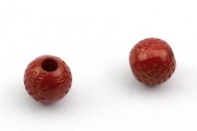 Golf bolde acryl perler 20 stk røde 