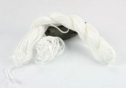 Knyttesnor hvid 1,5 m/m  Nylon 
