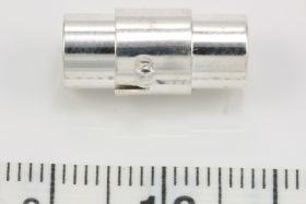 Magnet bajonet lås sølv farve 6 mm 