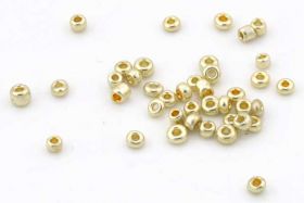 Seed beads Guldfarvet 10/0 - 2 mm 