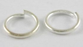 O-ring 3,7 mm hul sølv farvet 100 stk 