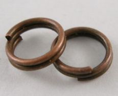 O-ring dobbelt 5,6 mm hul Rød kobber farvet 50 stk 