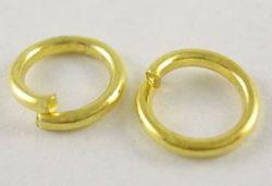 O-ring 5,7 mm hul guldbelagt 100 stk 