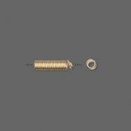 Enderør gold plated messing 11 x 3 mm 