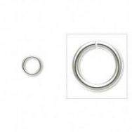 O-ring 5,2 mm hul sølvbelagt 100 stk 