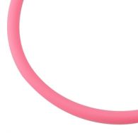 Gummisnøre 4 mm hul pink 