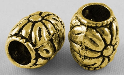 Tibetanske sølv perler guldfarve 