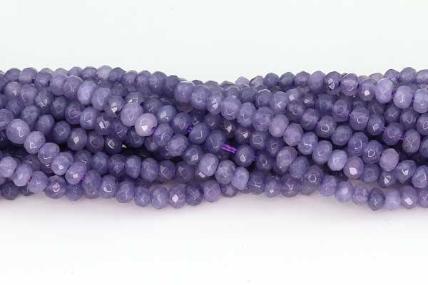 Facetteret Malaysia Jade 2x4 mm Violet 