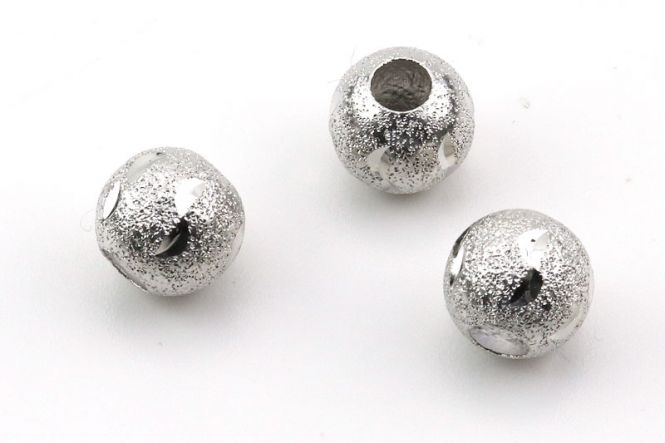 Stardust perler 10 mm platinum med mønster 
