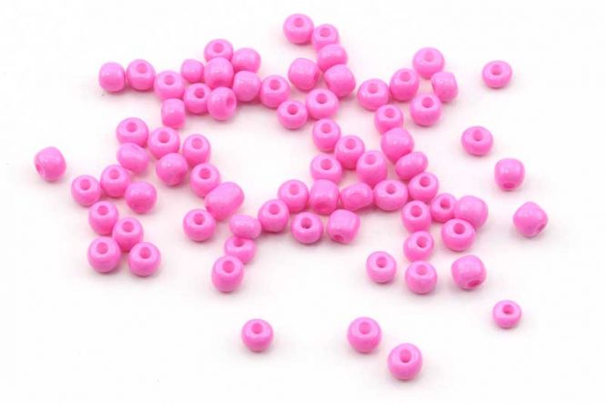 Seed beads Hot Pink 6/0 ca.4 mm 