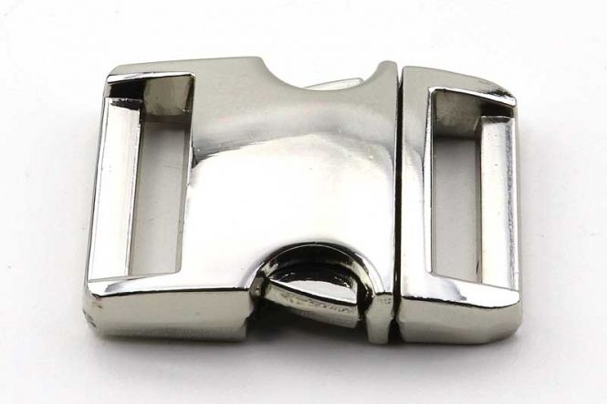 Lås til faldskærmsline aluminium sølvfarve Hul 20x3,9 mm 