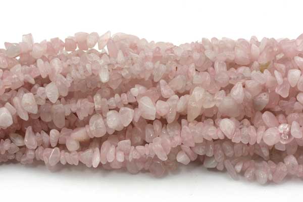 Rosa quartz chips ca.5x8-10 mm 