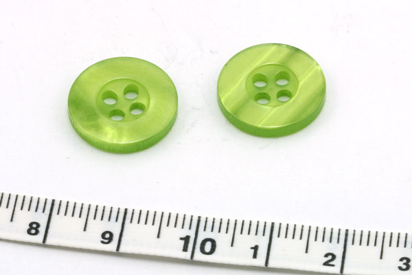 Knap 15 mm grøn 