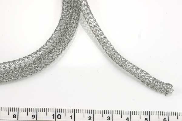 Rustfri stål wire net 6 mm,  a  0,5 mtr. 