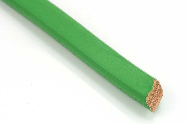 Lædersnøre regaliz grøn 10x6 mm 