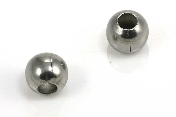 Rustfri stål perle 8 mm 