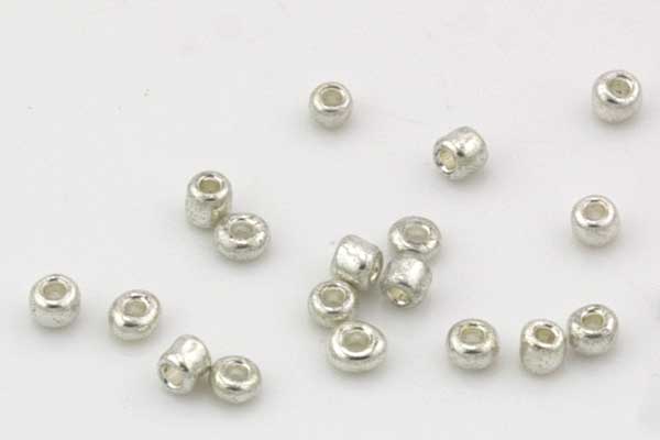 Seed beads Sølv 13/0 - 2,3 mm 