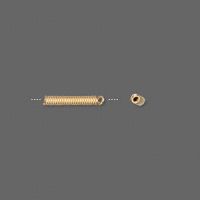 Enderør gold plated messing 11 x 2 mm 