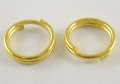 O-ring dobbelt 8,5 mm hul Guld farvet 50 stk