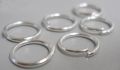 O-ring 2 mm hul sølv farve 100 stk